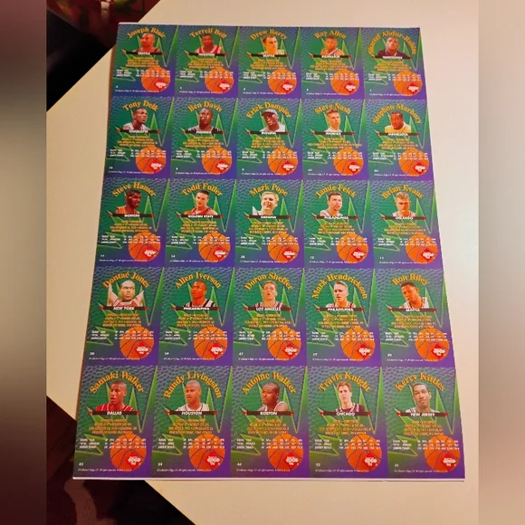 1996 Collectors Edge Rookie Rage Uncut Sheet! - Picture 11 of 12